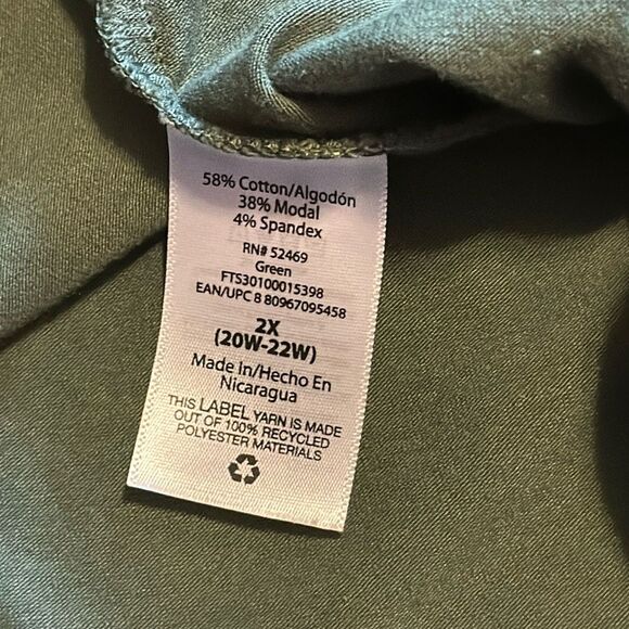 - TERRA & SKY Long sleeve‎ top- size 2XL - Picture 6 of 6
